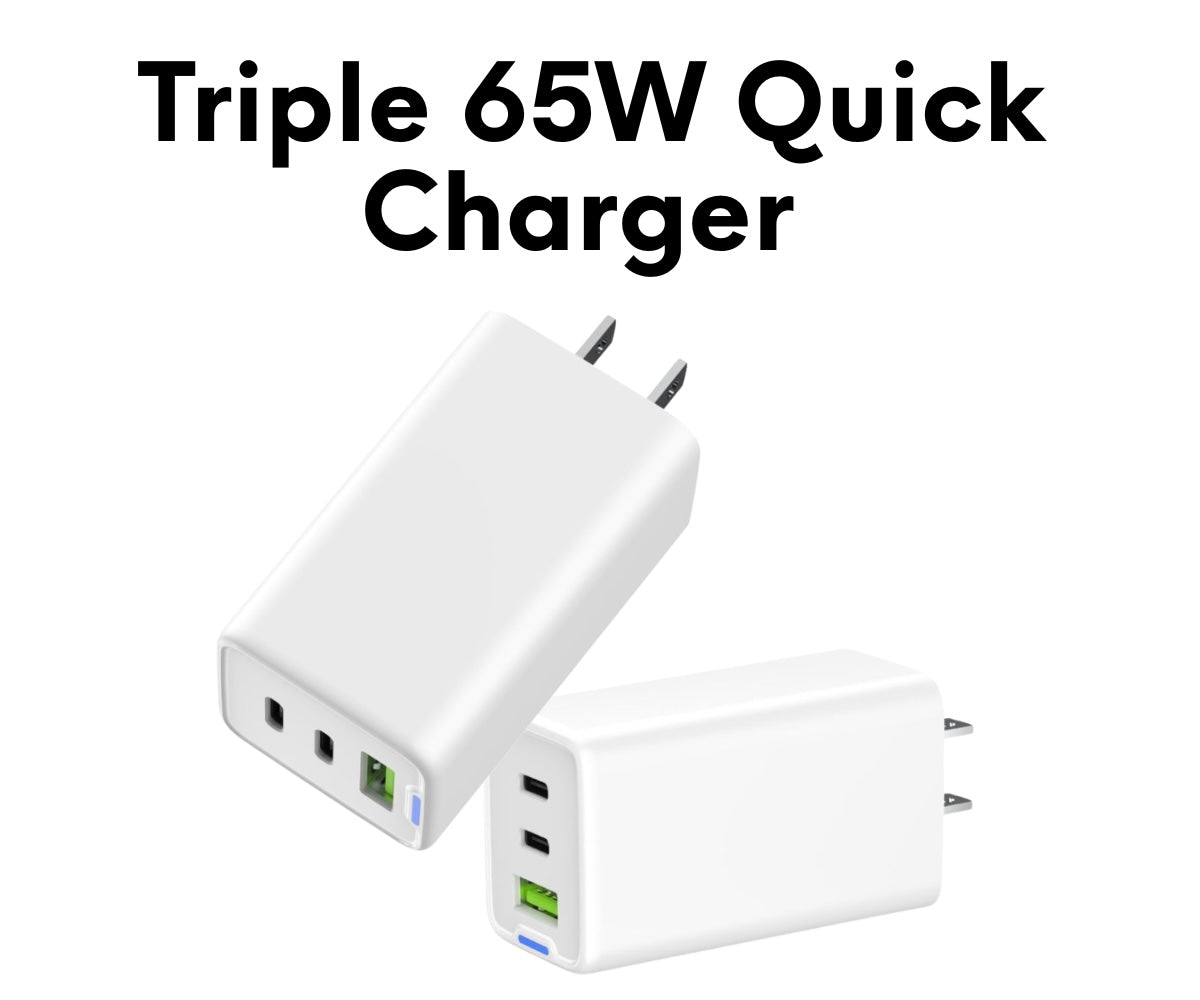 Triple 65W Quick Charger